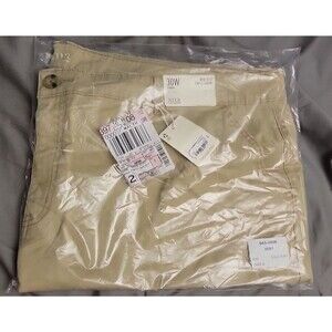 Ana Plus Size 30W Mid Rise Beige Twill Shorts NWT